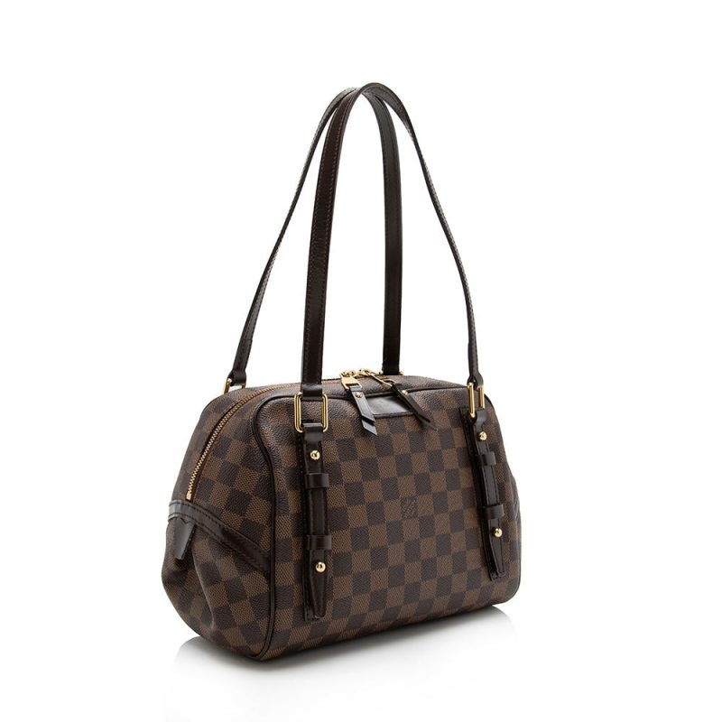 Louis Vuitton Damier Ebene Rivington PM Satchel (SHF-16336)
