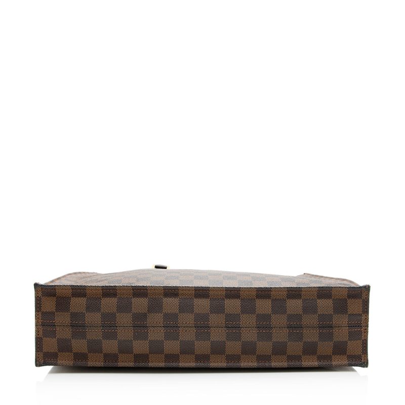 Louis Vuitton Damier Ebene Sac Plat Tote (SHF-19500) - Image 3