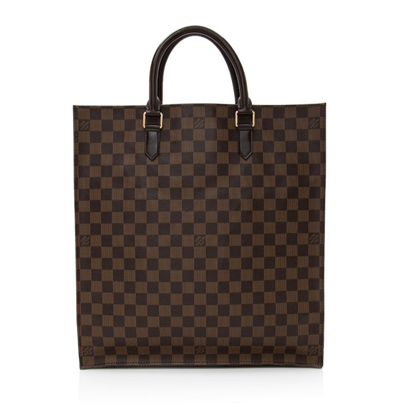 Louis Vuitton Damier Ebene Sac Plat Tote (SHF-20478) - Image 2