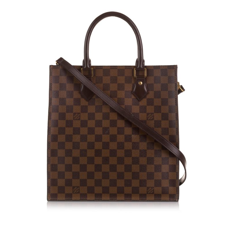 Louis Vuitton Damier Ebene Sac Plat (SHG-2oEhod) - Image 10