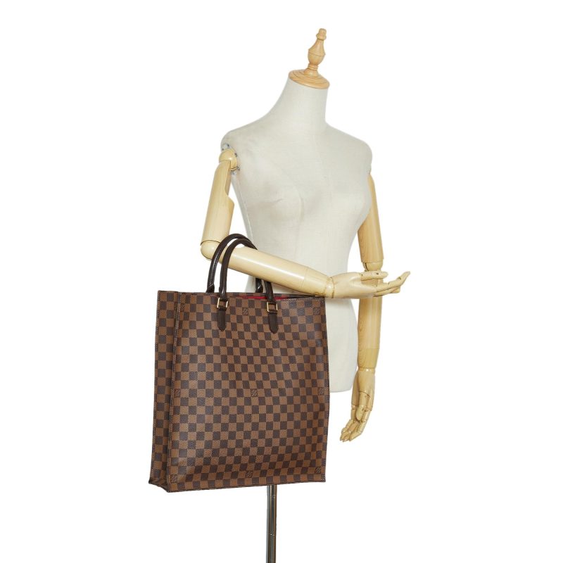 Louis Vuitton Damier Ebene Sac Plat (SHG-jiZN8H) - Image 4