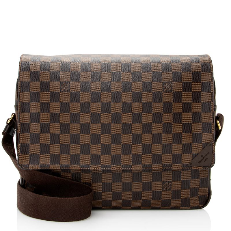Louis Vuitton Damier Ebene Shelton MM Messenger Bag (SHF-21027) - Image 15
