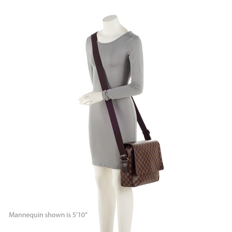 Louis Vuitton Damier Ebene Shelton MM Messenger Bag (SHF-21027) - Image 4