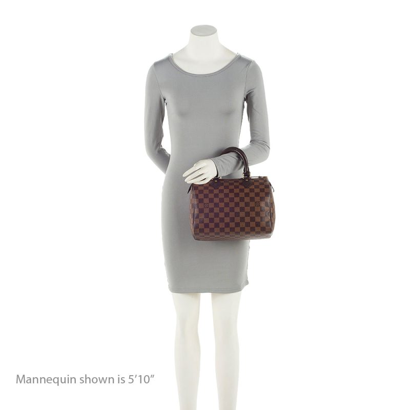 Louis Vuitton Damier Ebene Speedy 25 Satchel (SHF-21044) - Image 4