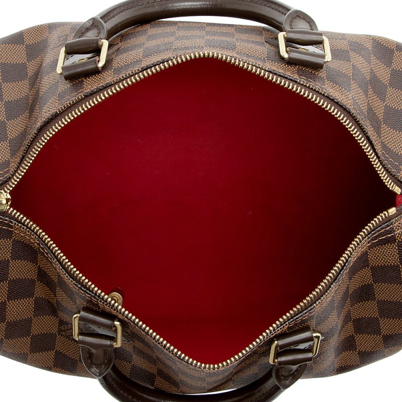 Louis Vuitton Damier Ebene Speedy 30 Satchel (SHF-20976) - Image 6