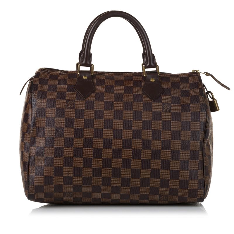 Louis Vuitton Damier Ebene Speedy 30 (SHG-35537) - Image 12