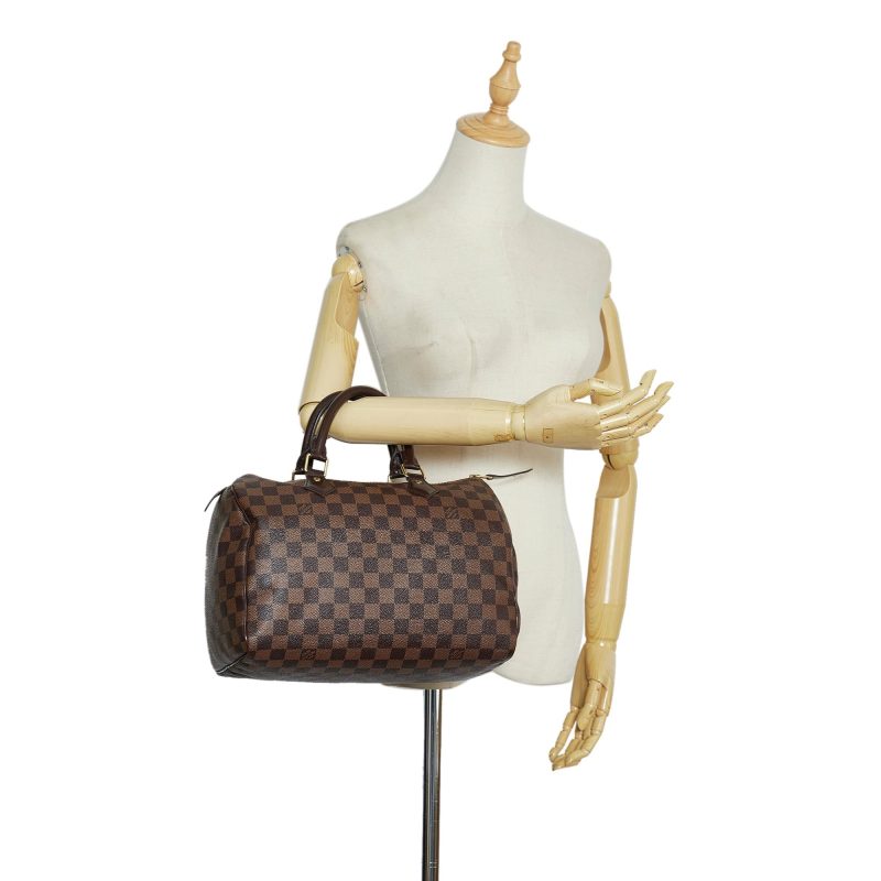 Louis Vuitton Damier Ebene Speedy 30 (SHG-p0ig8B) - Image 4