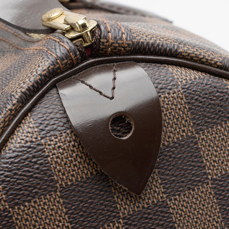 Louis Vuitton Damier Ebene Speedy 35 Satchel (SHF-21567) - Image 16