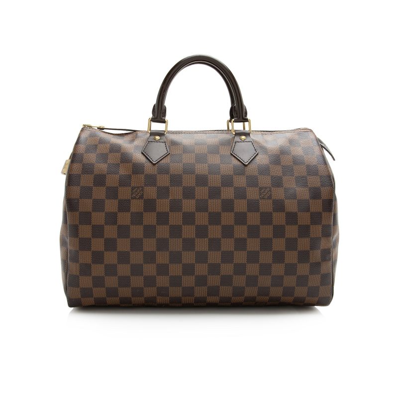 Louis Vuitton Damier Ebene Speedy 35 Satchel (SHF-22618) - Image 2