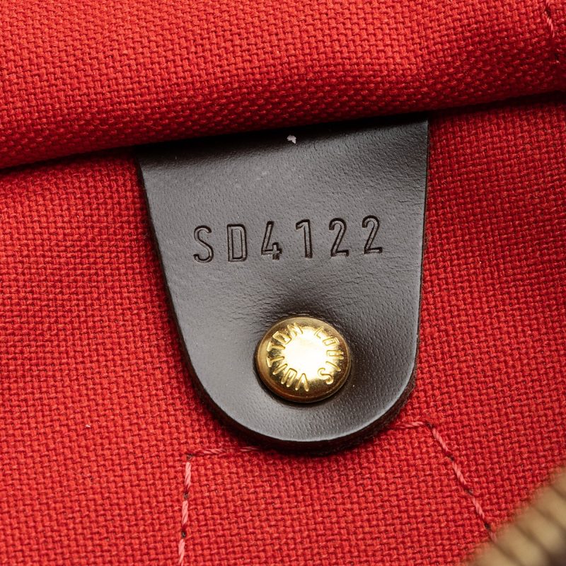 Louis Vuitton Damier Ebene Speedy 35 Satchel (SHF-22618) - Image 5