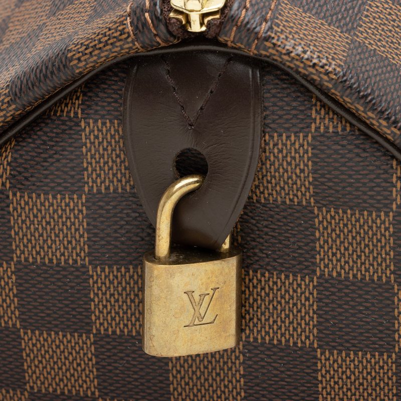 Louis Vuitton Damier Ebene Speedy 35 Satchel (SHF-22618) - Image 14