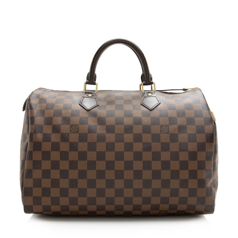 Louis Vuitton Damier Ebene Speedy 35 Satchel (SHF-22618) - Image 19