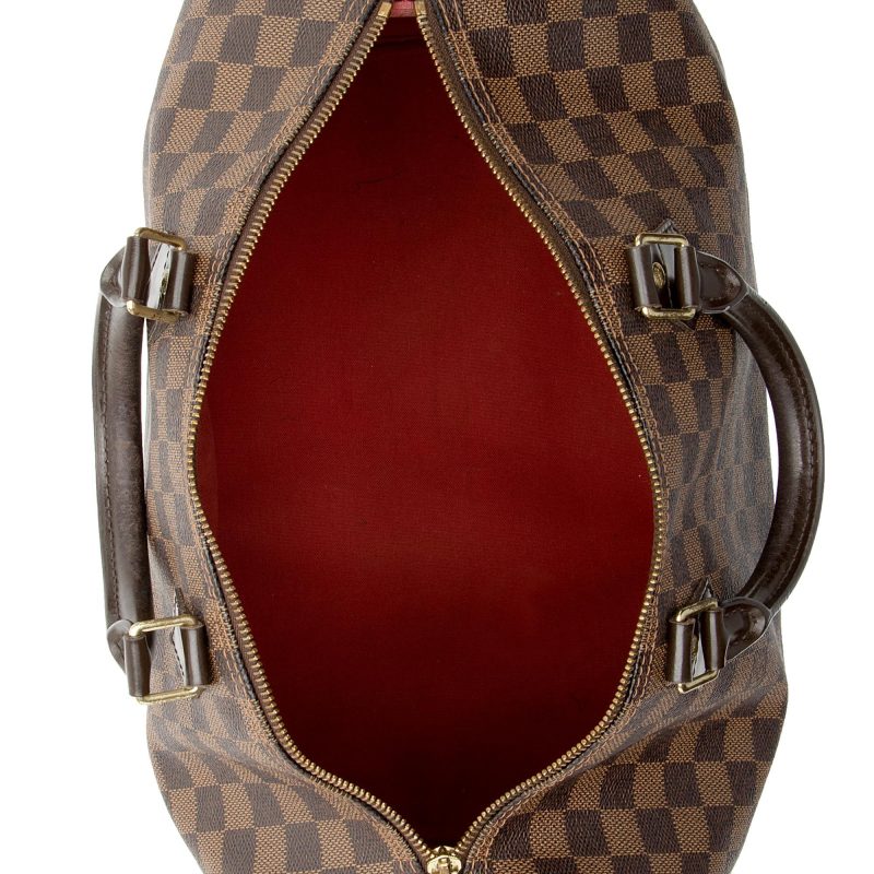 Louis Vuitton Damier Ebene Speedy 35 Satchel (SHF-ornY4j) - Image 6
