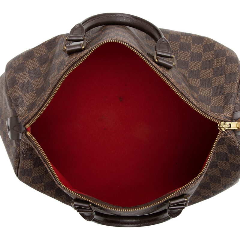 Louis Vuitton Damier Ebene Speedy 35 Satchel (SHF-Jmeppd) - Image 6