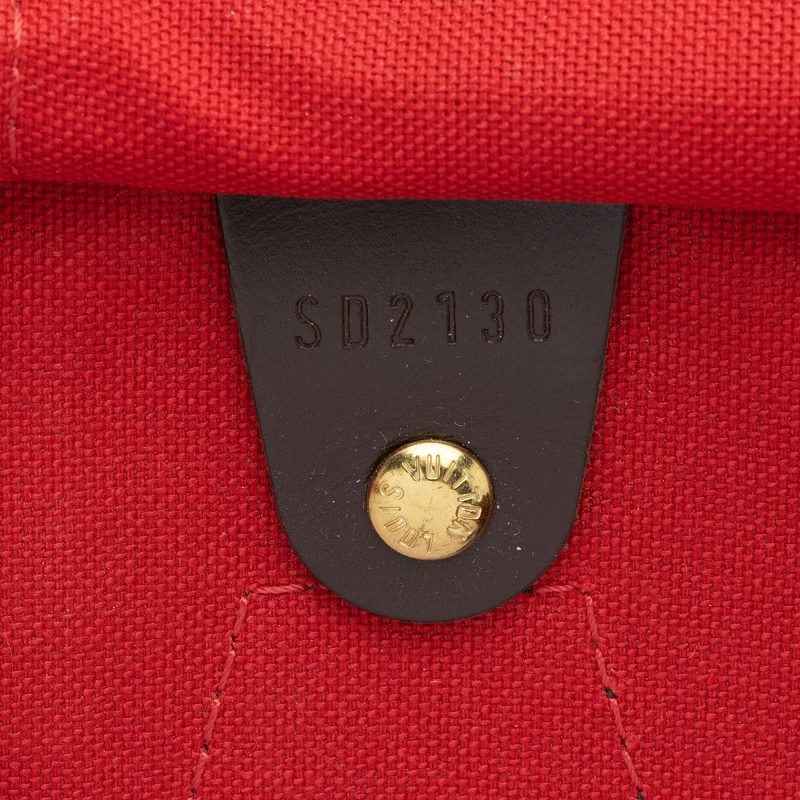 Louis Vuitton Damier Ebene Speedy 35 Satchel (SHF-Gl4EF7) - Image 5