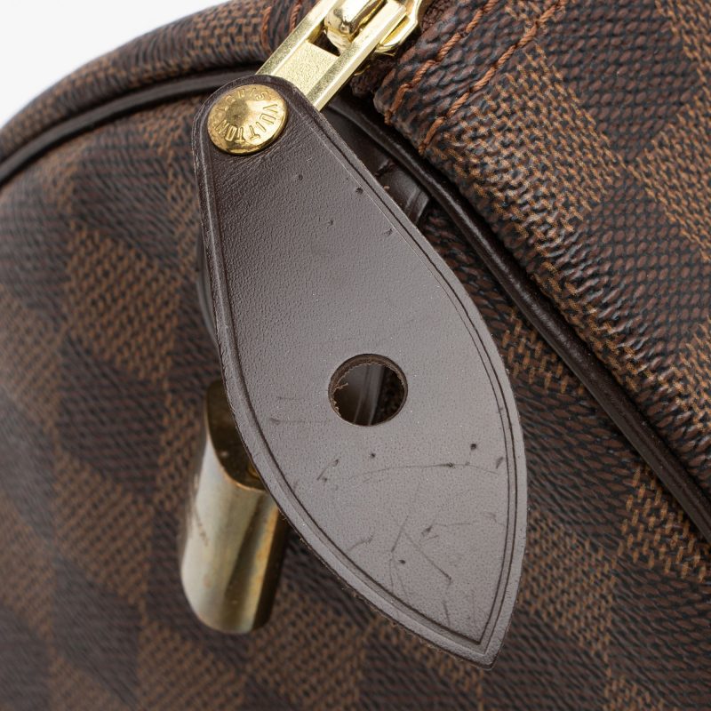 Louis Vuitton Damier Ebene Speedy 35 Satchel (SHF-Gl4EF7) - Image 12