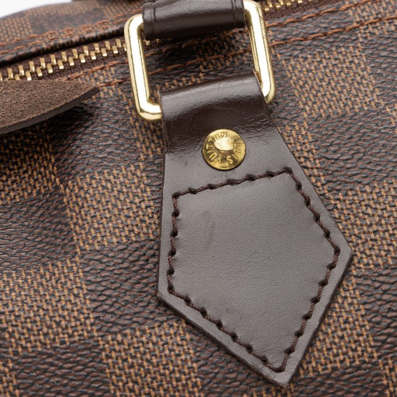 Louis Vuitton Damier Ebene Speedy 35 Satchel (SHF-Gl4EF7) - Image 15