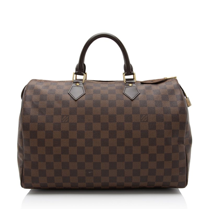 Louis Vuitton Damier Ebene Speedy 35 Satchel (SHF-Gl4EF7) - Image 20