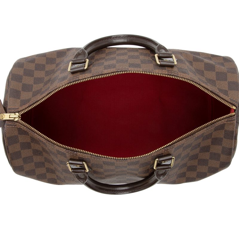 Louis Vuitton Damier Ebene Speedy 35 Satchel (SHF-Gl4EF7) - Image 6