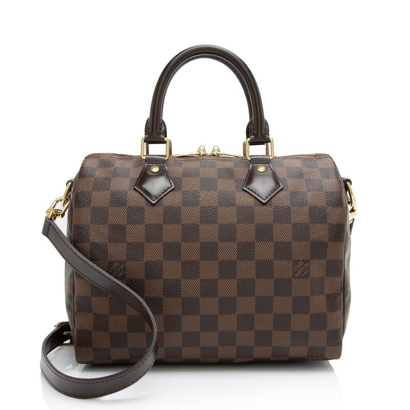 Louis Vuitton Damier Ebene Speedy Bandouliere 25 Satchel (SHF-aX43Y9) - Image 17