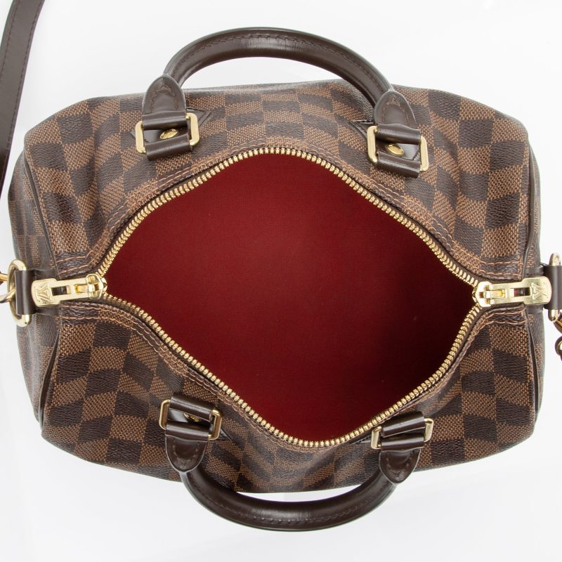 Louis Vuitton Damier Ebene Speedy Bandouliere 25 Satchel (SHF-aX43Y9) - Image 6