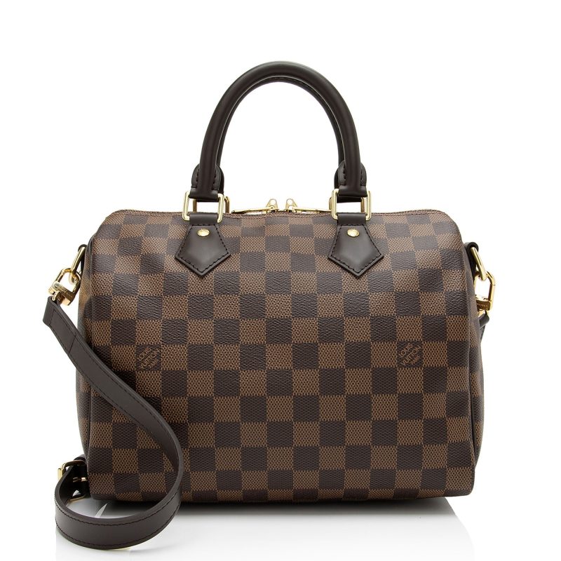 Louis Vuitton Damier Ebene Speedy Bandouliere 25 Satchel (SHF-G4jOep) - Image 10