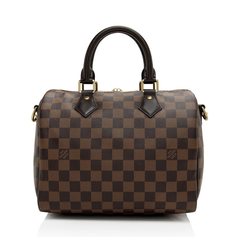 Louis Vuitton Damier Ebene Speedy Bandouliere 25 Satchel (SHF-El704A) - Image 2