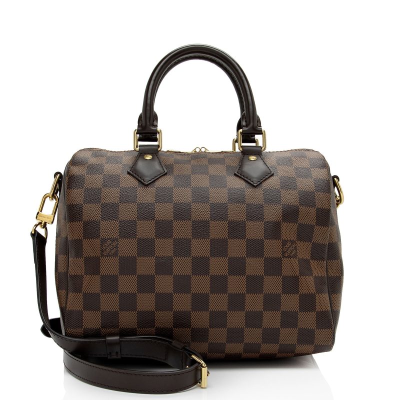 Louis Vuitton Damier Ebene Speedy Bandouliere 25 Satchel (SHF-El704A) - Image 20