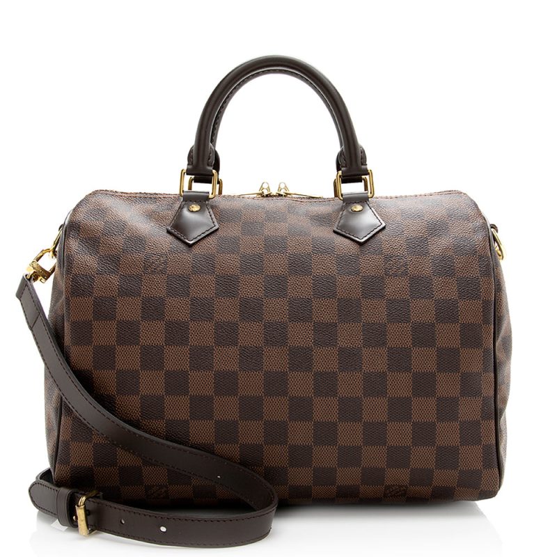 Louis Vuitton Damier Ebene Speedy Bandouliere 30 Satchel (SHF-20725) - Image 19