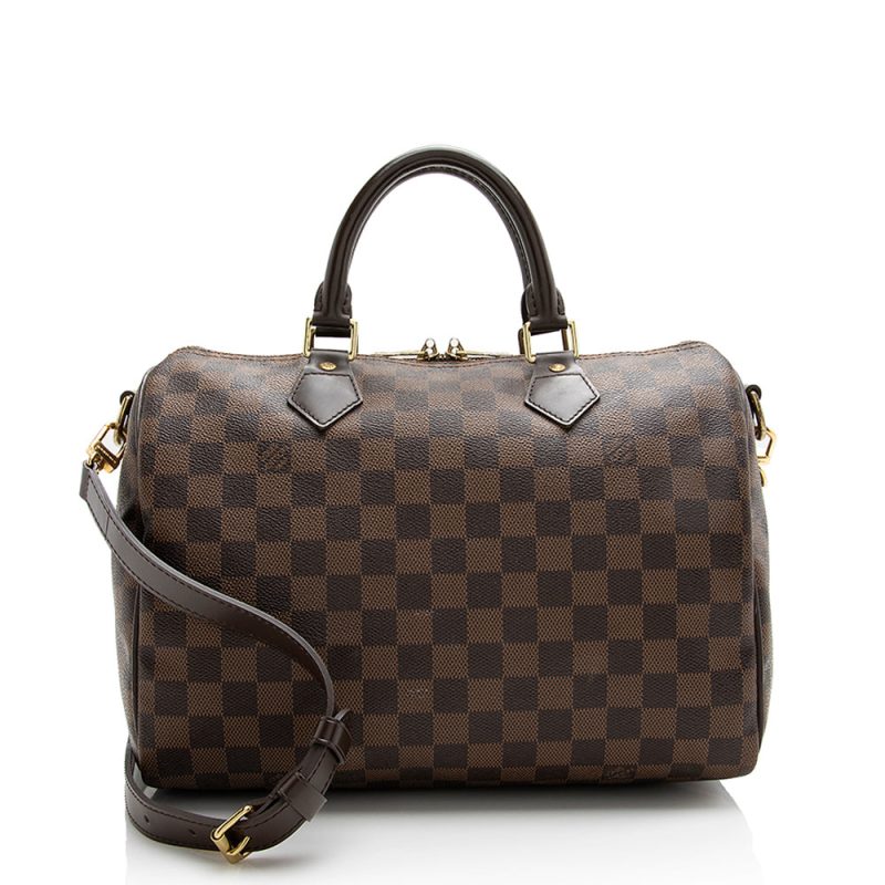 Louis Vuitton Damier Ebene Speedy Bandouliere 30 Satchel (SHF-21943) - Image 20