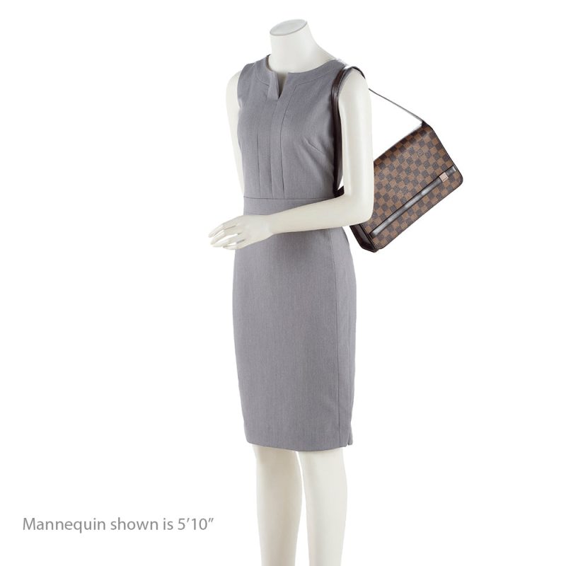 Louis Vuitton Damier Ebene Tribeca Long Shoulder Bag (SHF-16116) - Image 4