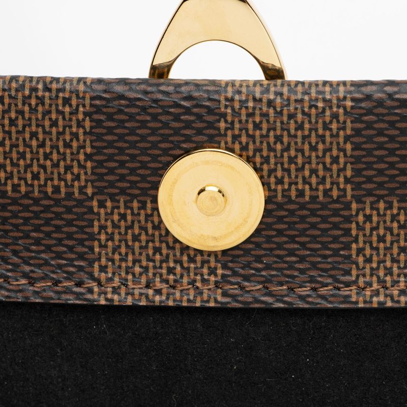 Louis Vuitton Damier Ebene Vavin Chain Wallet (SHF-Q7lkzh) - Image 9