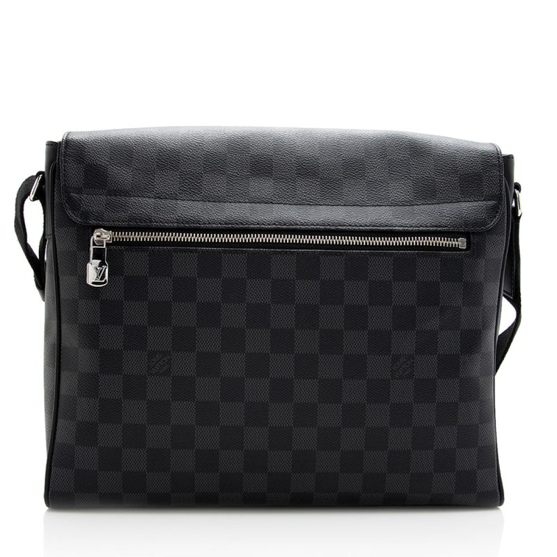 Louis Vuitton Damier Graphite District MM Messenger Bag (SHF-19605) - Image 2