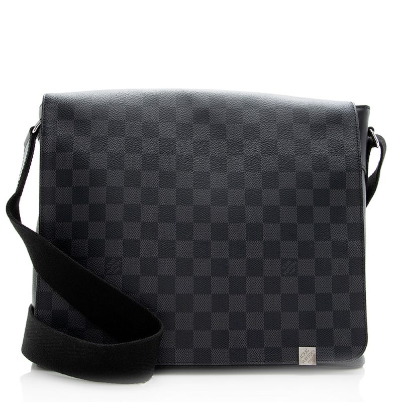 Louis Vuitton Damier Graphite District MM Messenger Bag (SHF-19605) - Image 12