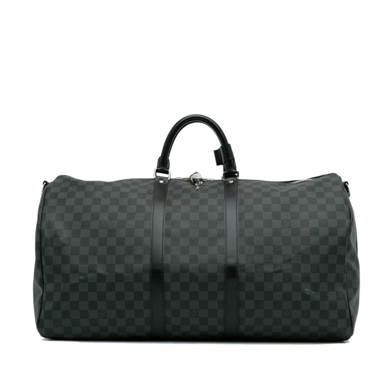 Louis Vuitton Damier Graphite Keepall Bandouliere 55 (SHG-xrkvxr) - Image 14