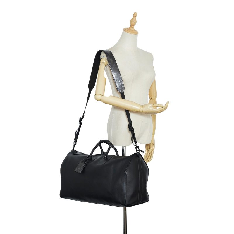Louis Vuitton Dark Infinity Keepall Bandouliere 50 (SHG-8lQPkw) - Image 10