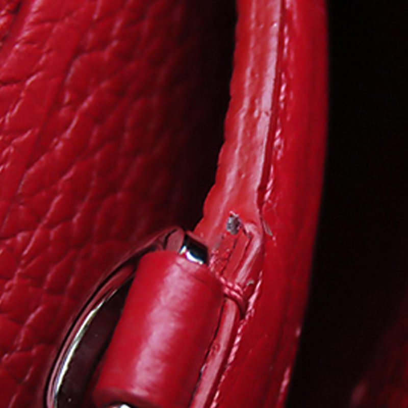 Louis Vuitton Denim Capucines PM (SHG-M3Scgr) - Image 6