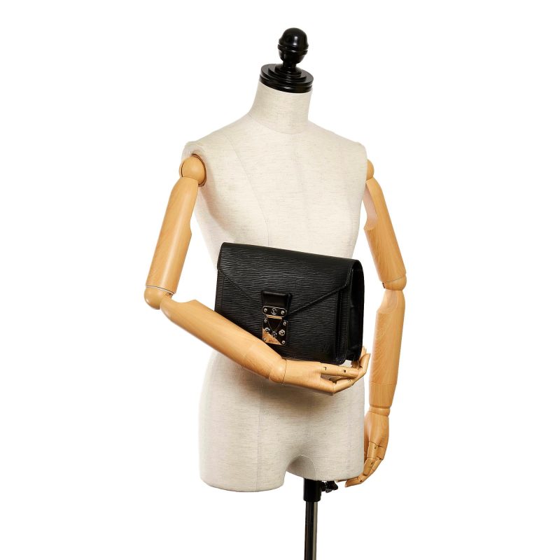 Louis Vuitton Epi Pochette Sellier Dragonne (SHG-29600) - Image 8