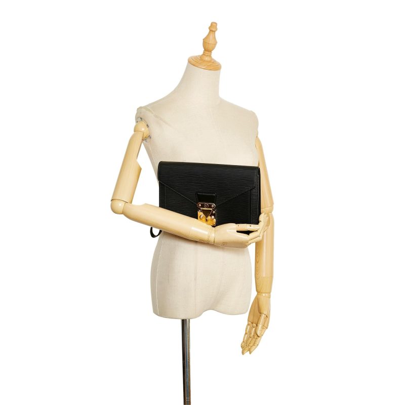 Louis Vuitton Epi Pochette Sellier Dragonne (SHG-7BXL7J) - Image 4