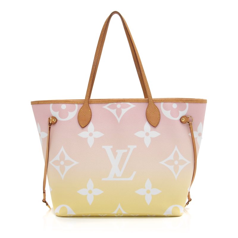 Louis Vuitton Giant Monogram Canvas By The Pool Neverfull MM Tote (SHF-23538) - Image 2