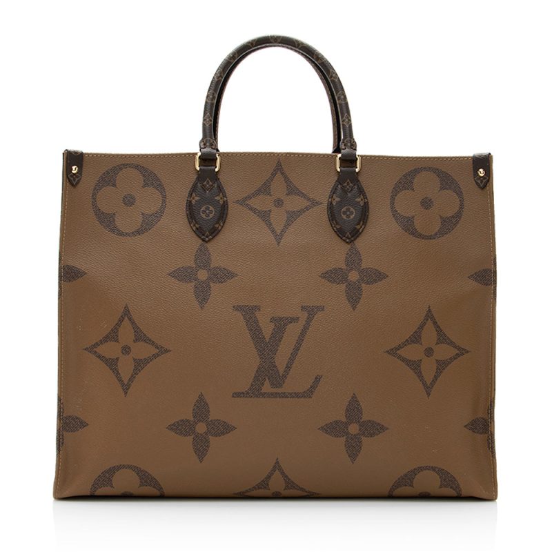 Louis Vuitton Giant Monogram Canvas Onthego GM Tote (SHF-20928) - Image 2