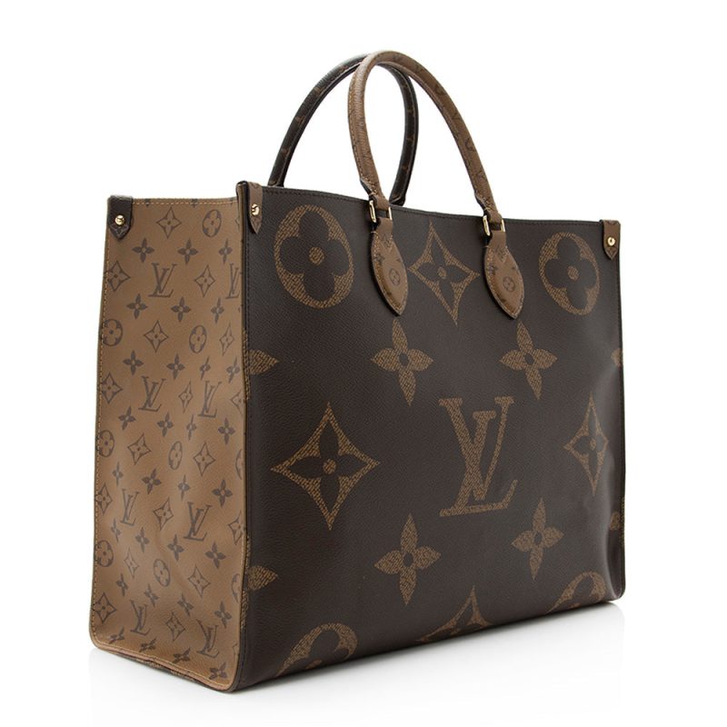 Louis Vuitton Giant Monogram Canvas Onthego GM Tote (SHF-20928)