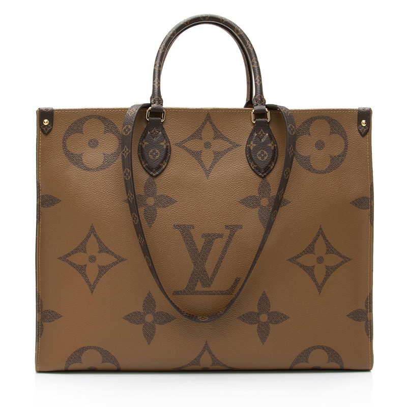 Louis Vuitton Giant Monogram Canvas Onthego GM Tote (SHF-23164) - Image 10