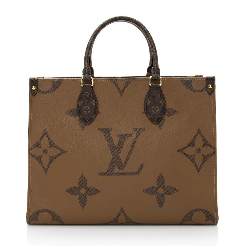 Louis Vuitton Giant Monogram Canvas Onthego MM Tote (SHF-22583) - Image 2
