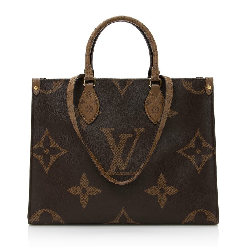 Louis Vuitton Giant Monogram Canvas Onthego MM Tote (SHF-22583) - Image 18