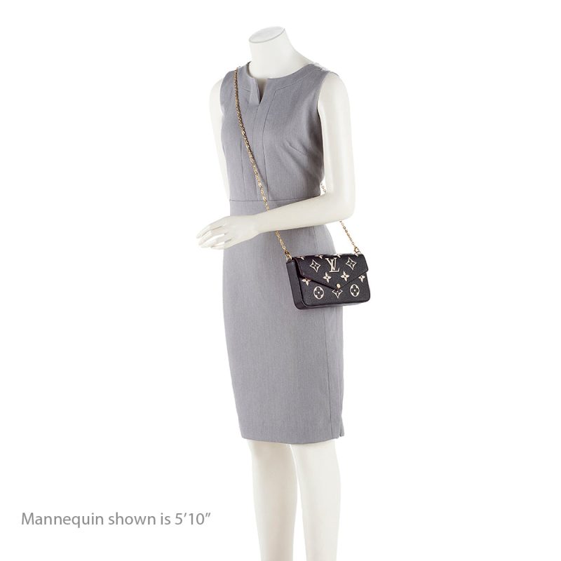 Louis Vuitton Giant Monogram Empreinte Felicie Pochette (SHF-F9C8RA) - Image 2