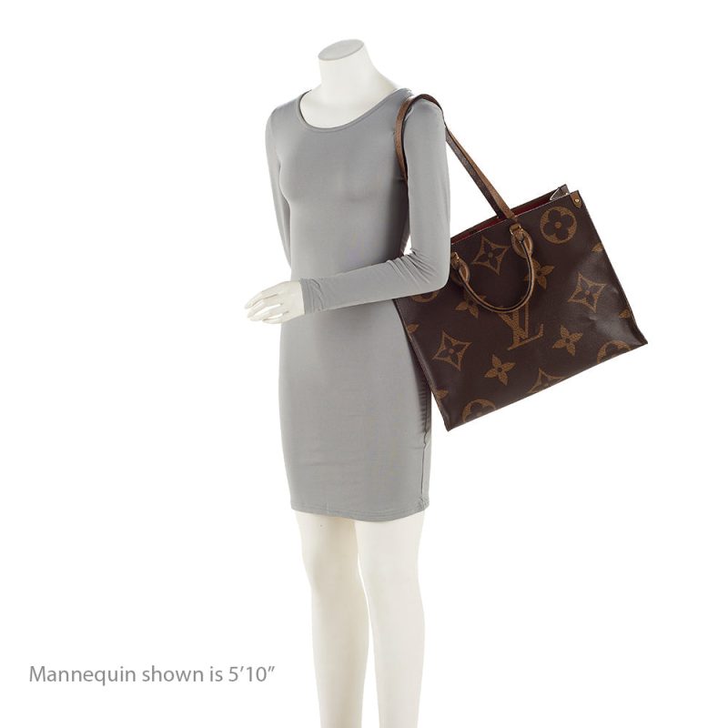 Louis Vuitton Giant Monogram Canvas Onthego GM Tote (SHF-20928) - Image 4