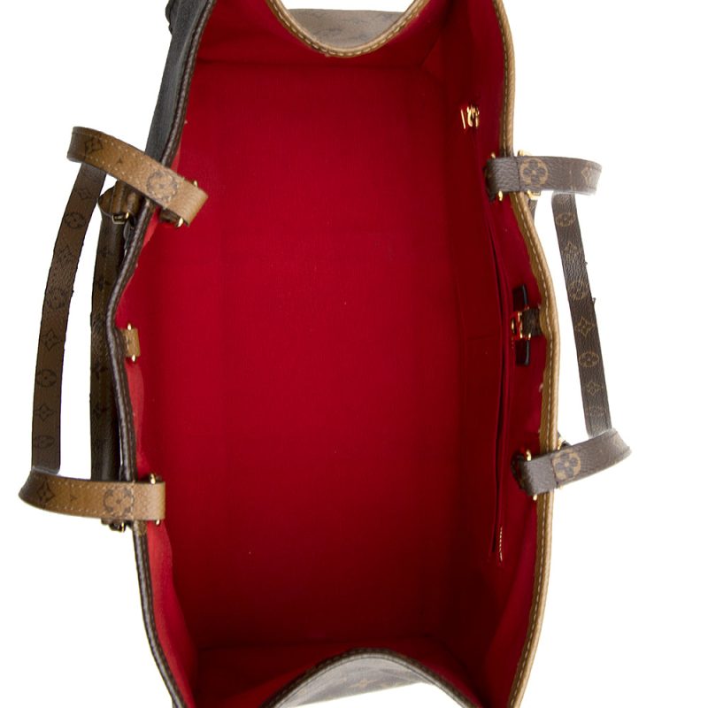 Louis Vuitton Giant Monogram Canvas Onthego GM Tote (SHF-21562) - Image 6