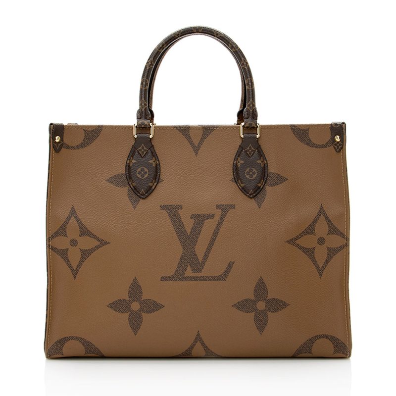 Louis Vuitton Giant Monogram Canvas Onthego MM Tote (SHF-20807) - Image 2