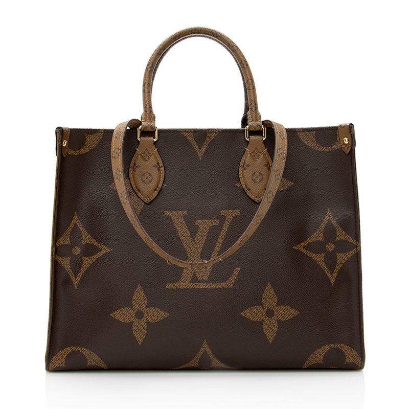 Louis Vuitton Giant Monogram Canvas Onthego MM Tote (SHF-20807) - Image 15